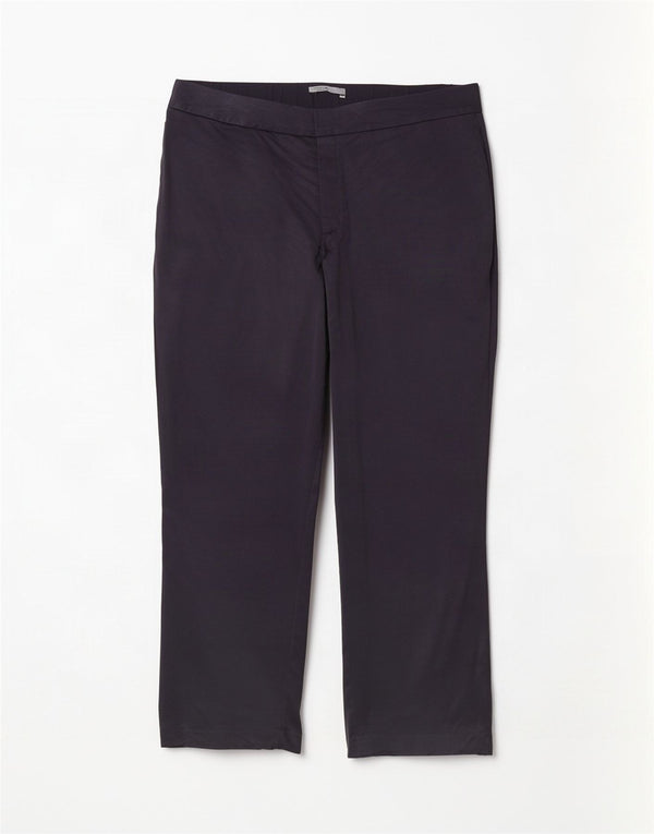 Marks & Spencer Damen-Freizeithose mit hoher Taille, UK 24, 4XL, W44, L30, Marineblau