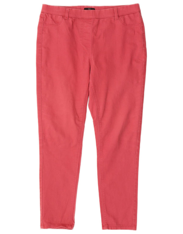 M&Co Damen Skinny Freizeithose UK 14 Large W32 L27 Rosa Baumwolle