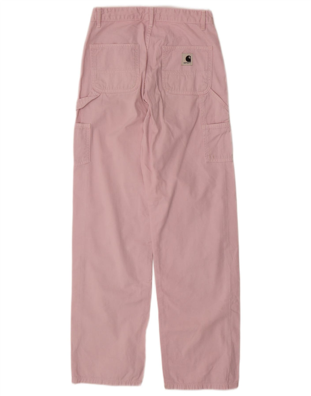 CARHARTT Damen Gerade Cargohose W25 L29 Rosa Baumwolle