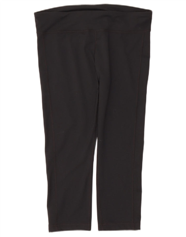 Under Armour Damen Capri-Leggings UK 16 Large Schwarz Polyester