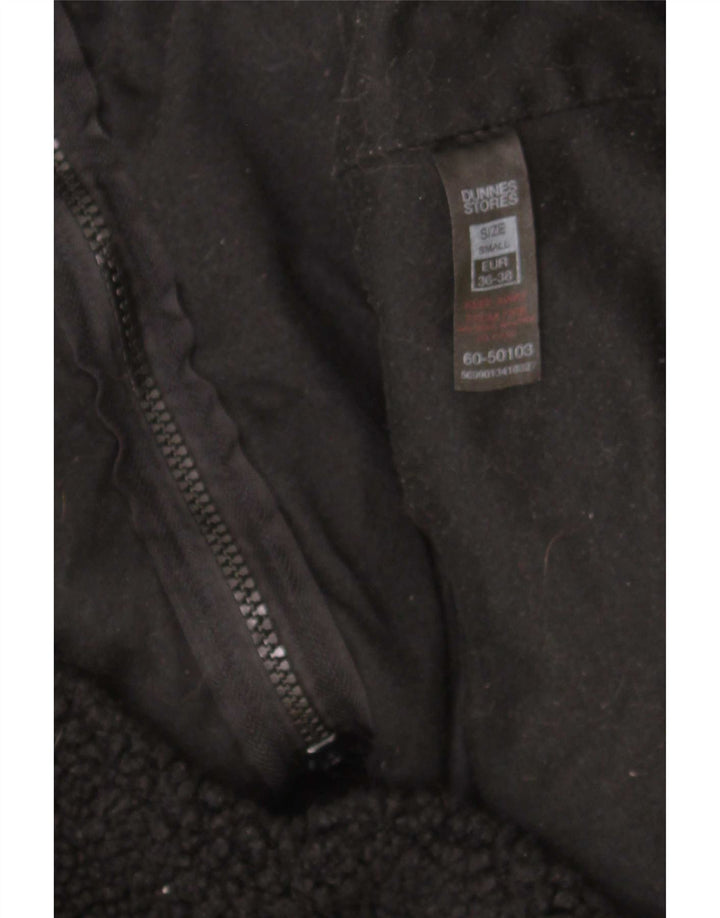 Dunnes Stores Damen-Fleecejacke in Übergröße, UK 10, Größe S, Schwarz, Polyester