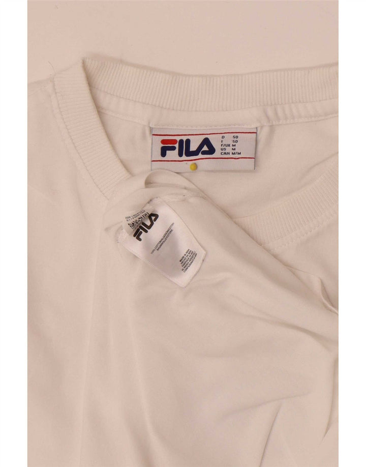 Fila Herren-T-Shirt mit Grafik, mittelweiße Baumwolle