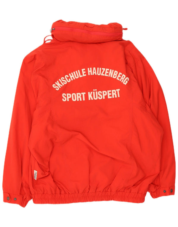 Schöffel Mens Graphic Hooded Anorak Jacket IT 52 XL Red Nylon