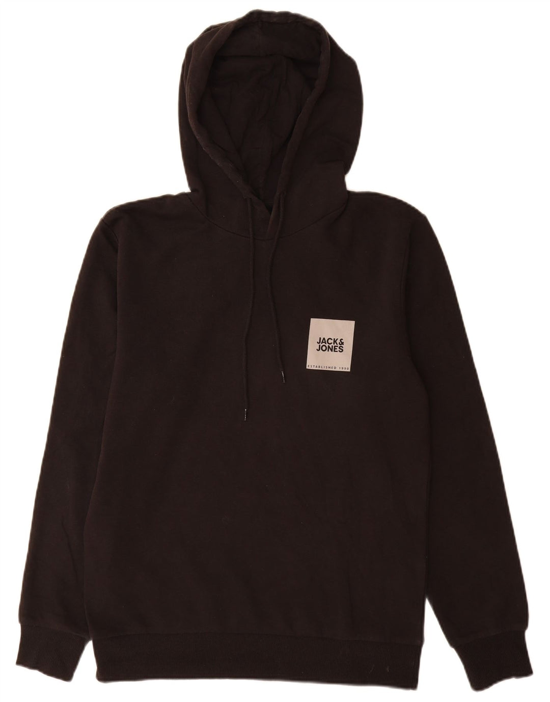 Jack & Jones Herren-Kapuzenpullover mit Grafik, mittelschwarz, Baumwolle