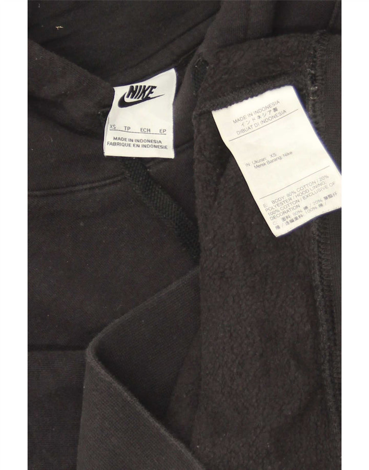Nike Herren Kapuzenpullover XS Schwarz Baumwolle