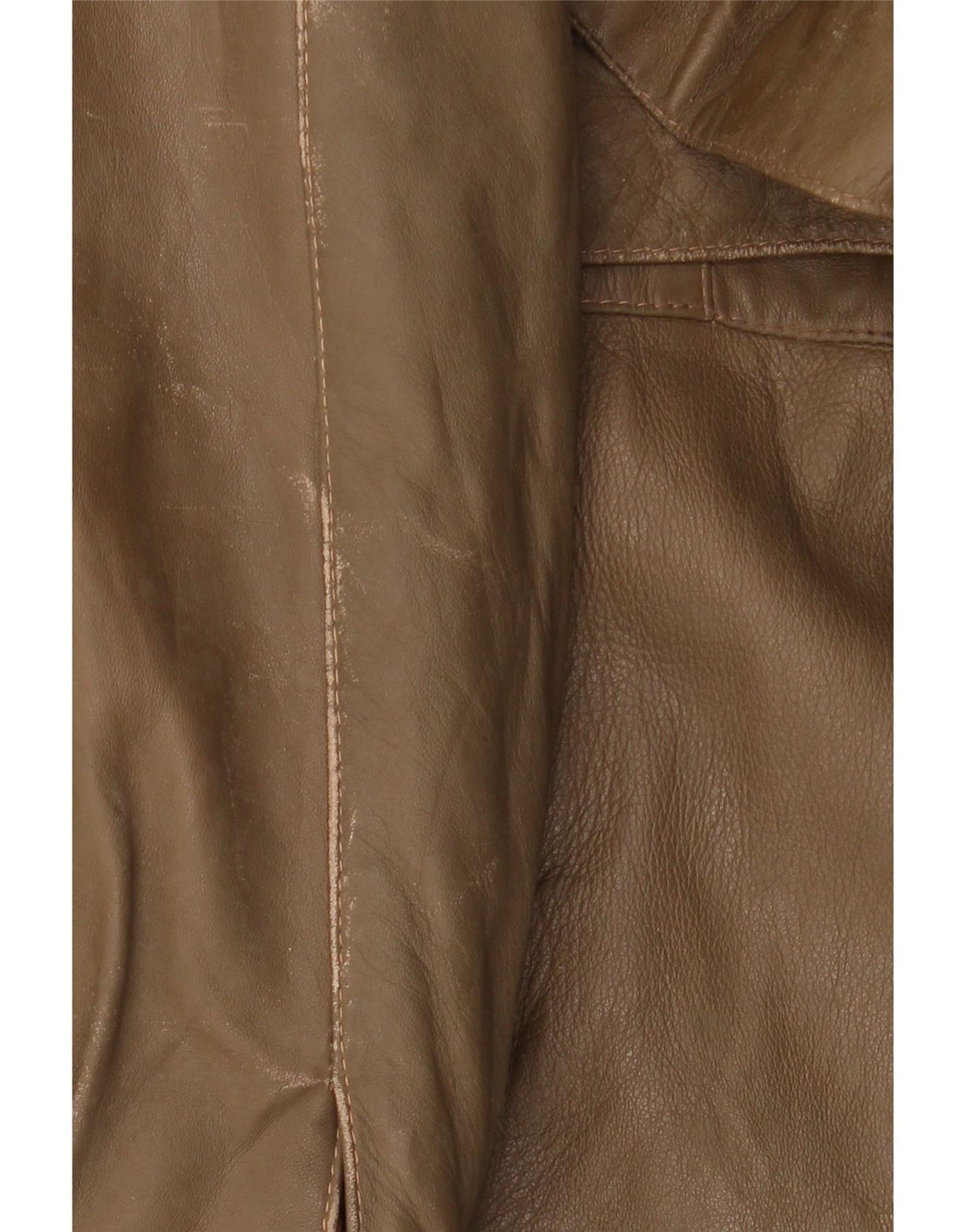 LIVERPOOL Herren Militärlederjacke IT 54 2XL Braunes Leder