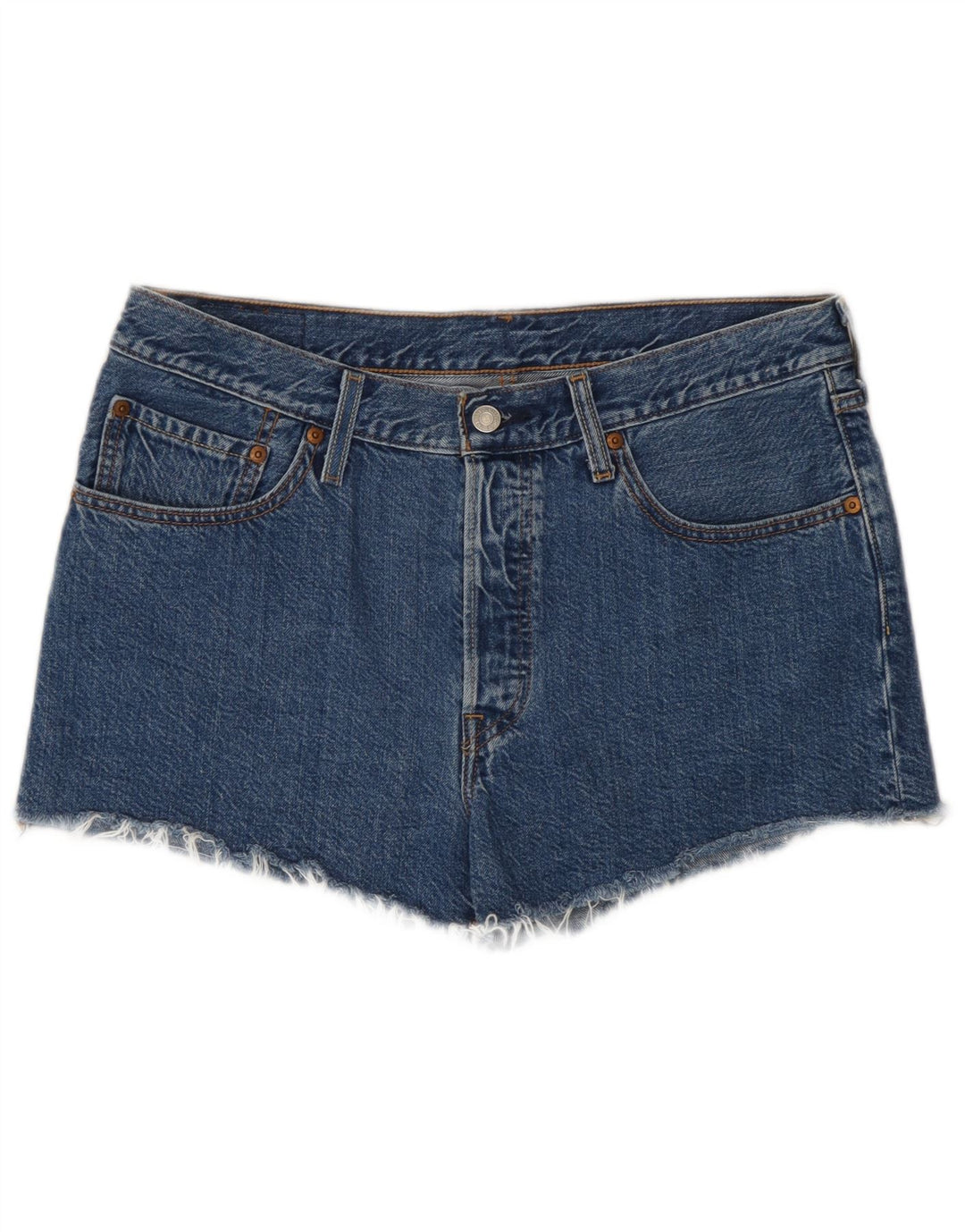 Levi's Damen 501 Jeansshorts W31 mittelblaue Baumwolle