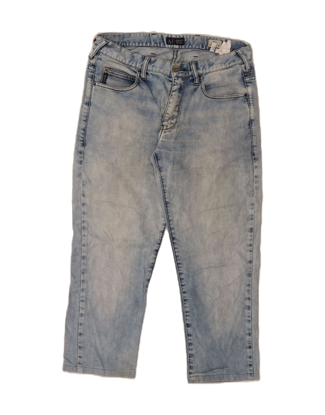 ARMANI Womens Cropped Jeans W32 L25  Blue Cotton Vintage Armani and Second-Hand Armani from Messina Hembry 