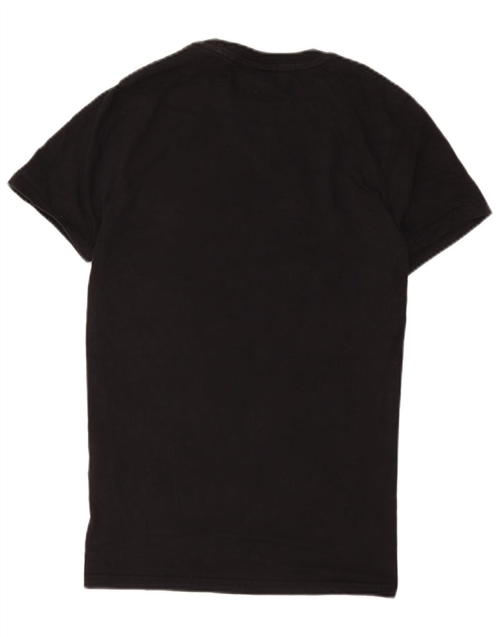 Superdry Herren Grafik-T-Shirt-Oberteil aus mittelschwarzer Baumwolle