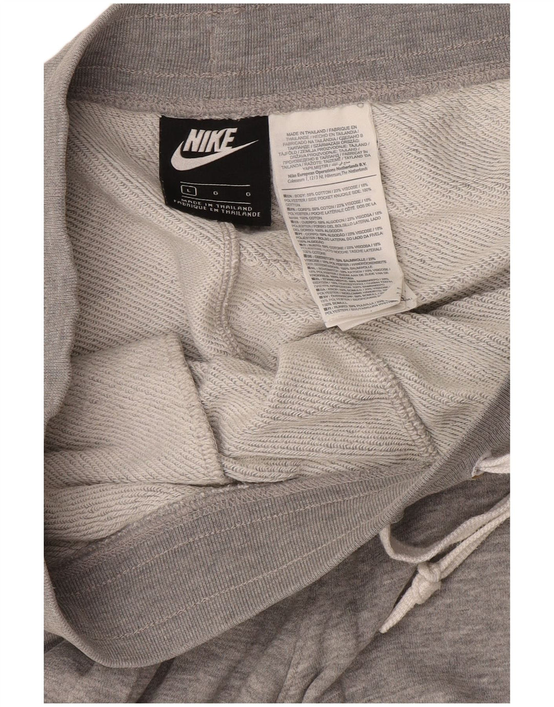 Nike Herren-Sportshorts mit Grafik, groß, grau gefleckte Baumwolle