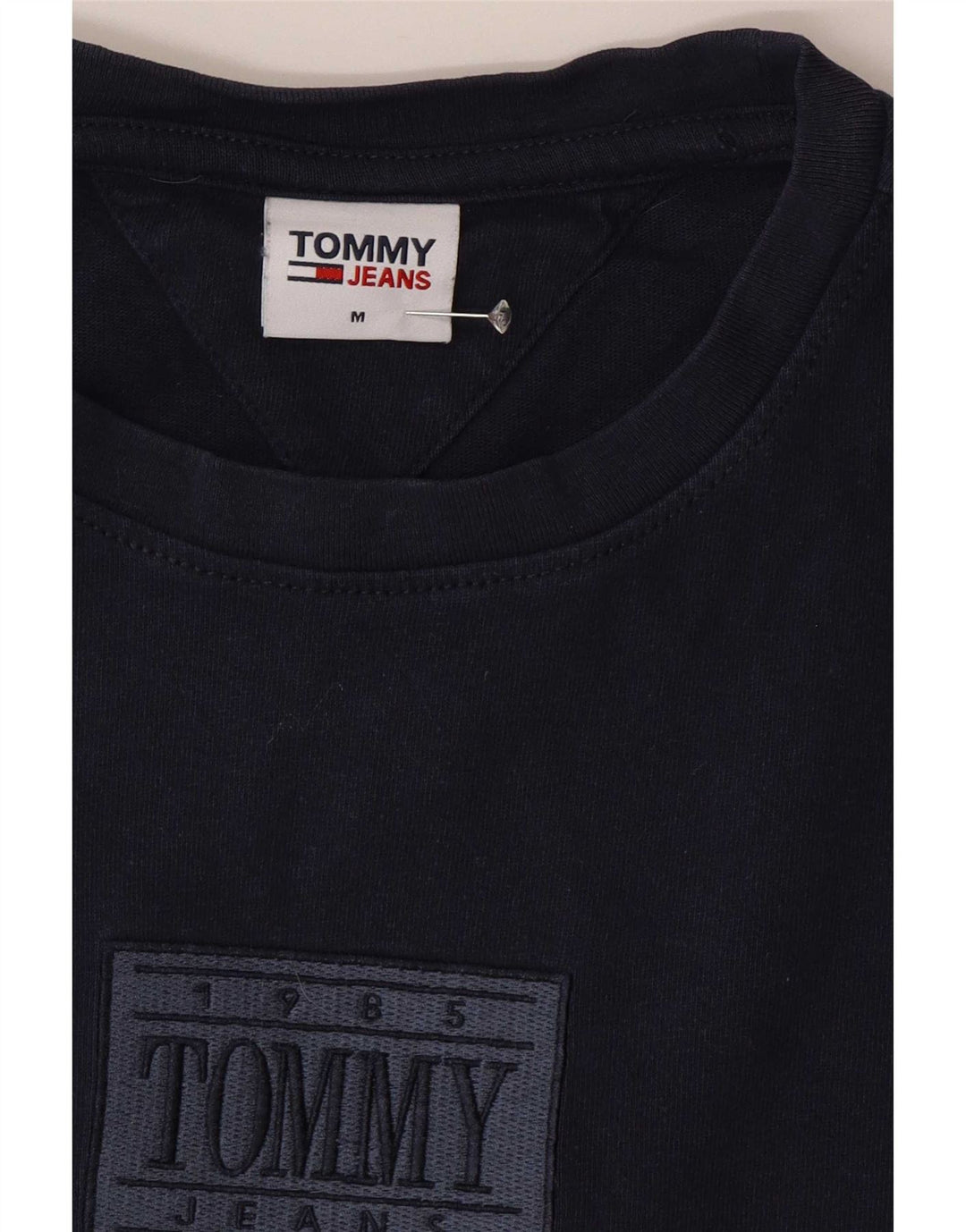 Tommy Hilfiger Herren-T-Shirt mit Grafik, mittelgroß, Marineblau