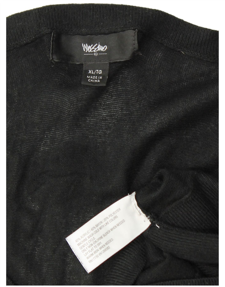 MOSSIMO Damen Langarm-Pulloverkleid mit Fledermausärmeln, UK 18, XL, Schwarz, Acryl