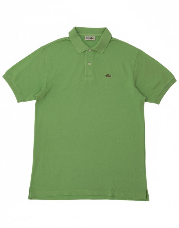 Lacoste Herren Poloshirt Größe 7 2XL Grüne Baumwolle