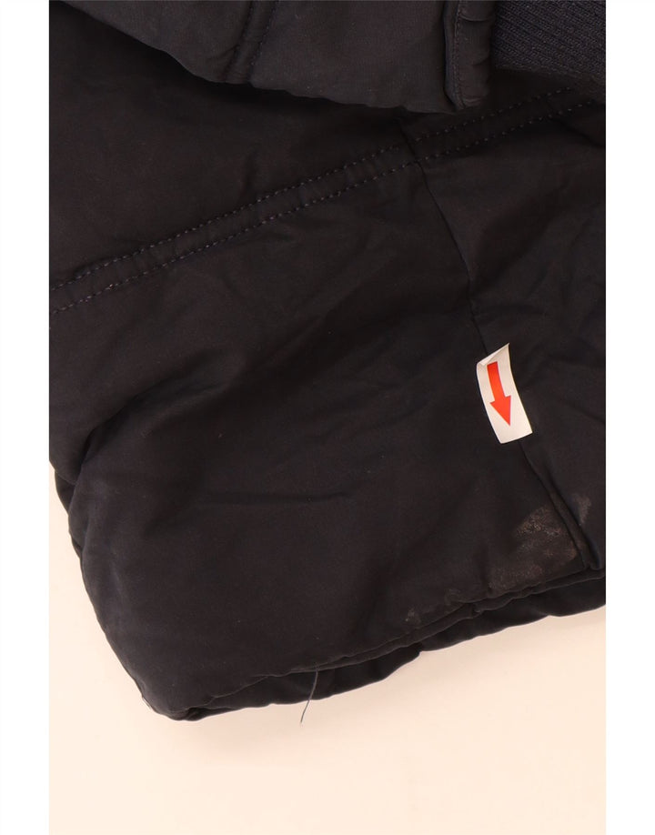 Fat Face Wattierter Damenmantel mit Kapuze, Größe S, Marineblau, Polyester