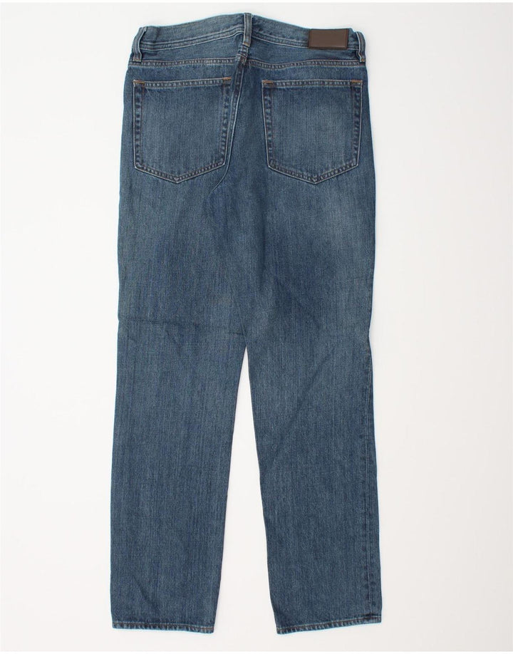 J. CREW Herren The Sutton Straight Jeans W30 L30 Blaue Baumwolle