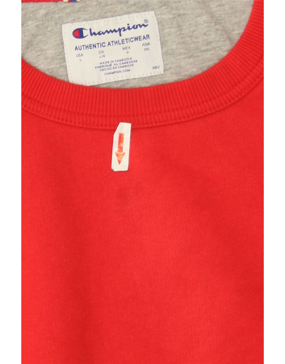 Champion Herren-Sweatshirt, Pullover, Größe L, Rot