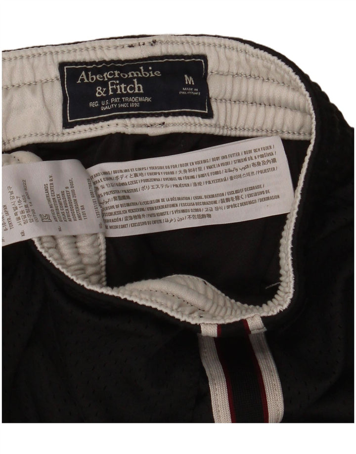 Abercrombie & Fitch Herren-Sportshorts mit Grafik, Mittelschwarzes Polyester