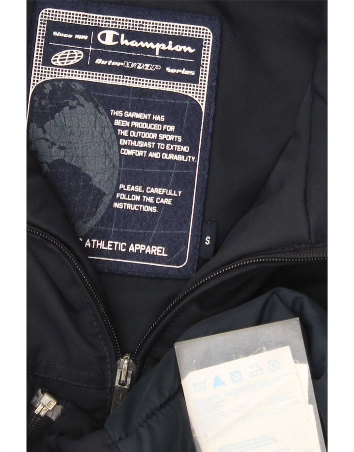 Champion Herren-Windbreaker-Jacke, Größe S, Marineblau, Polyester, UK 36