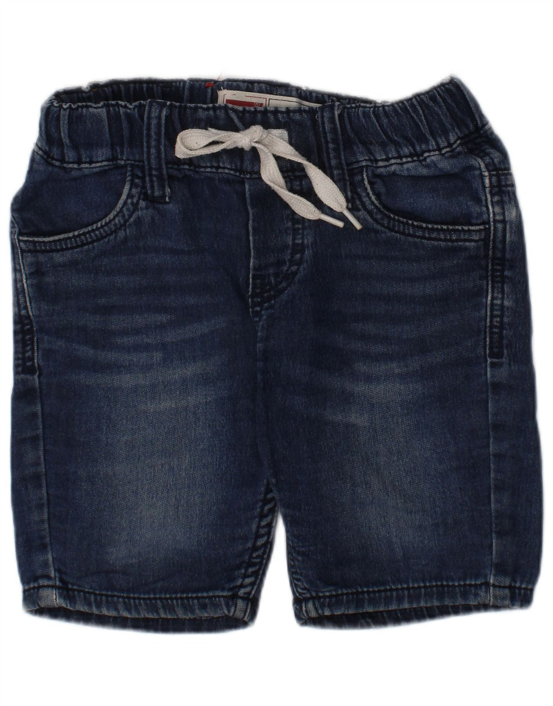 LEVI'S Mädchen-Jeansshorts, 4–5 Jahre, W22, blaue Baumwolle