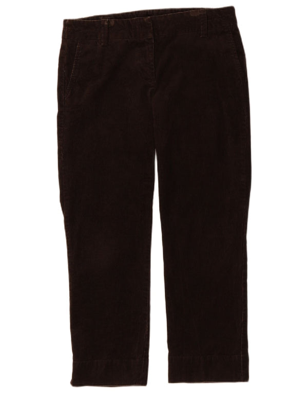 J. Crew Damen City Fit Crop Cordhose US 6 Medium W32 L26 Braun