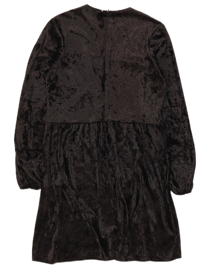 Asos Damen-Langarmkleid in A-Linie, Größe S, Schwarz, Polyester