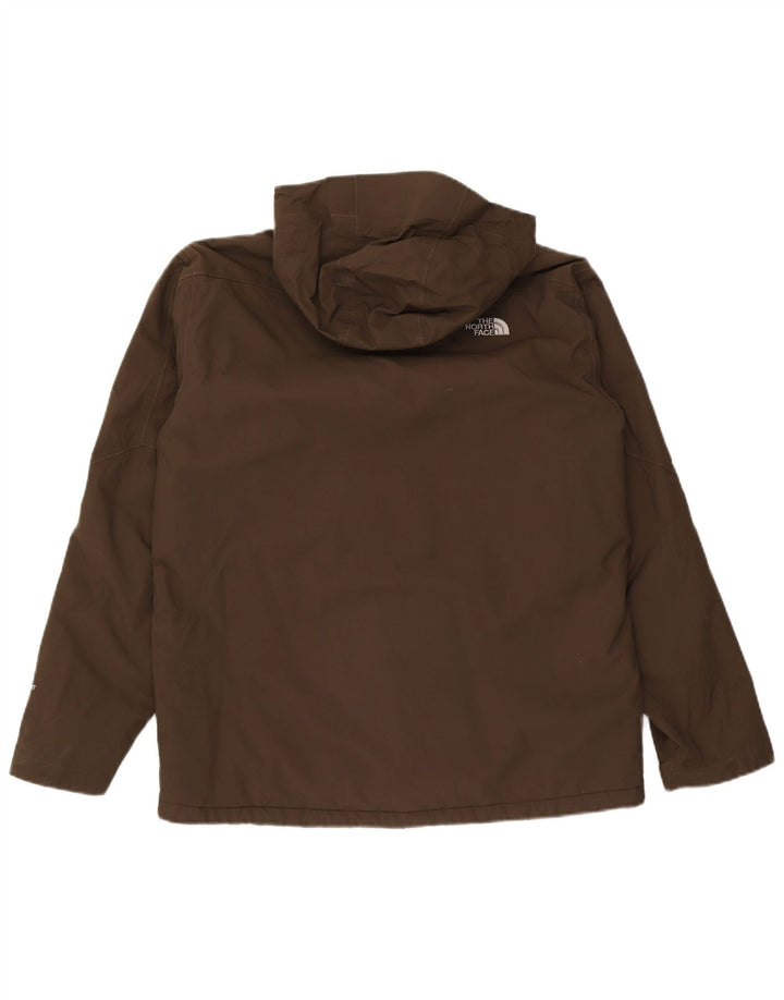 The North Face Herren-Windbreakerjacke mit Kapuze, UK 40, Größe L, Khaki, Polyester