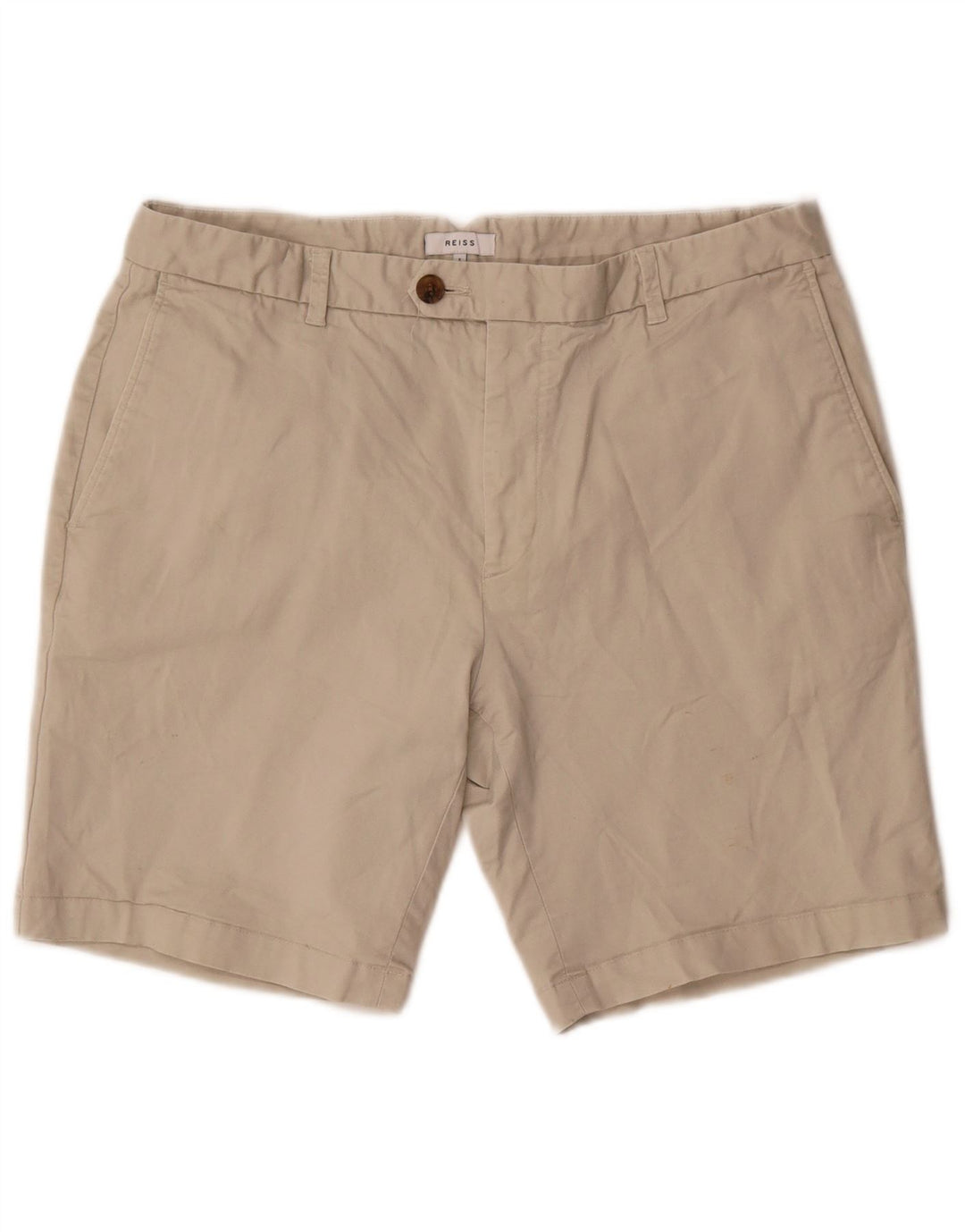 Reiss Herren Chinoshorts W34 Large Beige Baumwolle