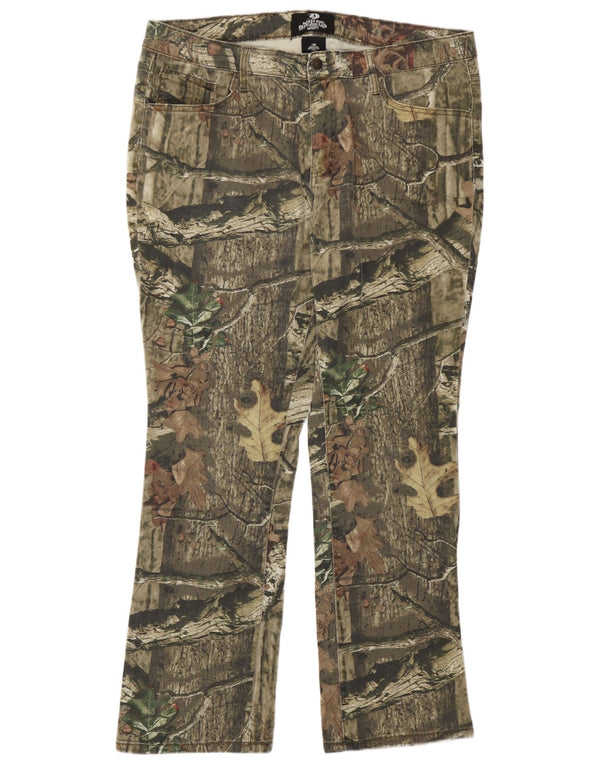 Mossy Oak Damen Freizeithose US 16 2XL W38 L30 Khaki Camouflage