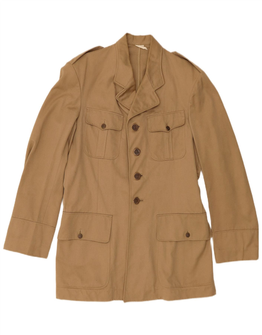 Vintage Herren Militärjacke IT 44 XS Beige