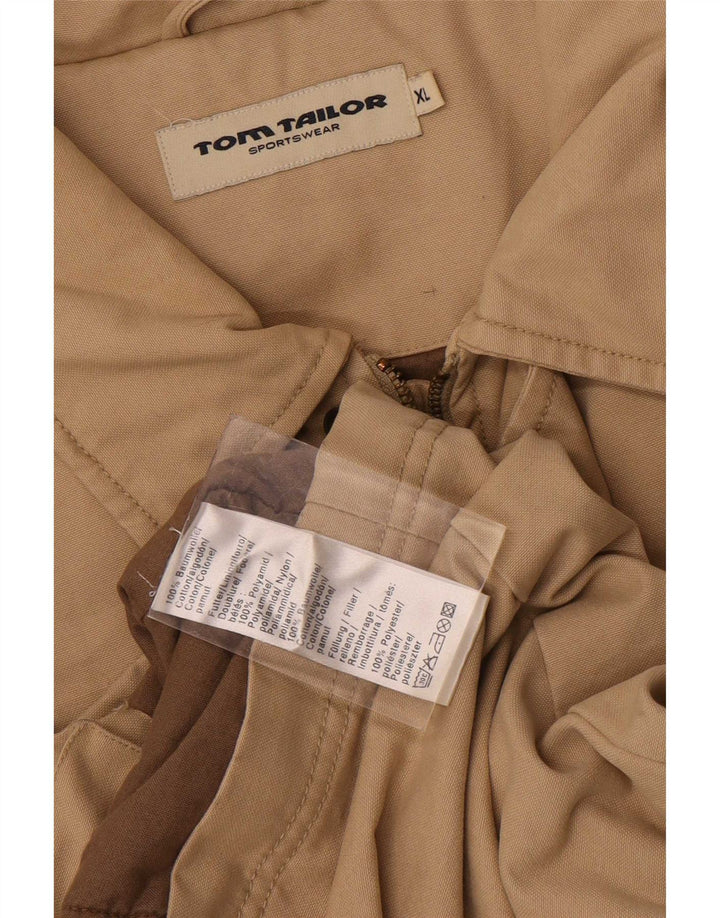 Tom Tailor Herren Utility Jacke UK 42 XL Beige Baumwolle