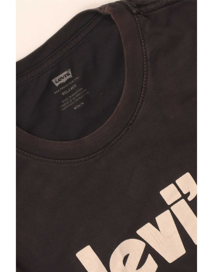 Levi's Herren Relaxed Graphic T-Shirt Top Medium Schwarz