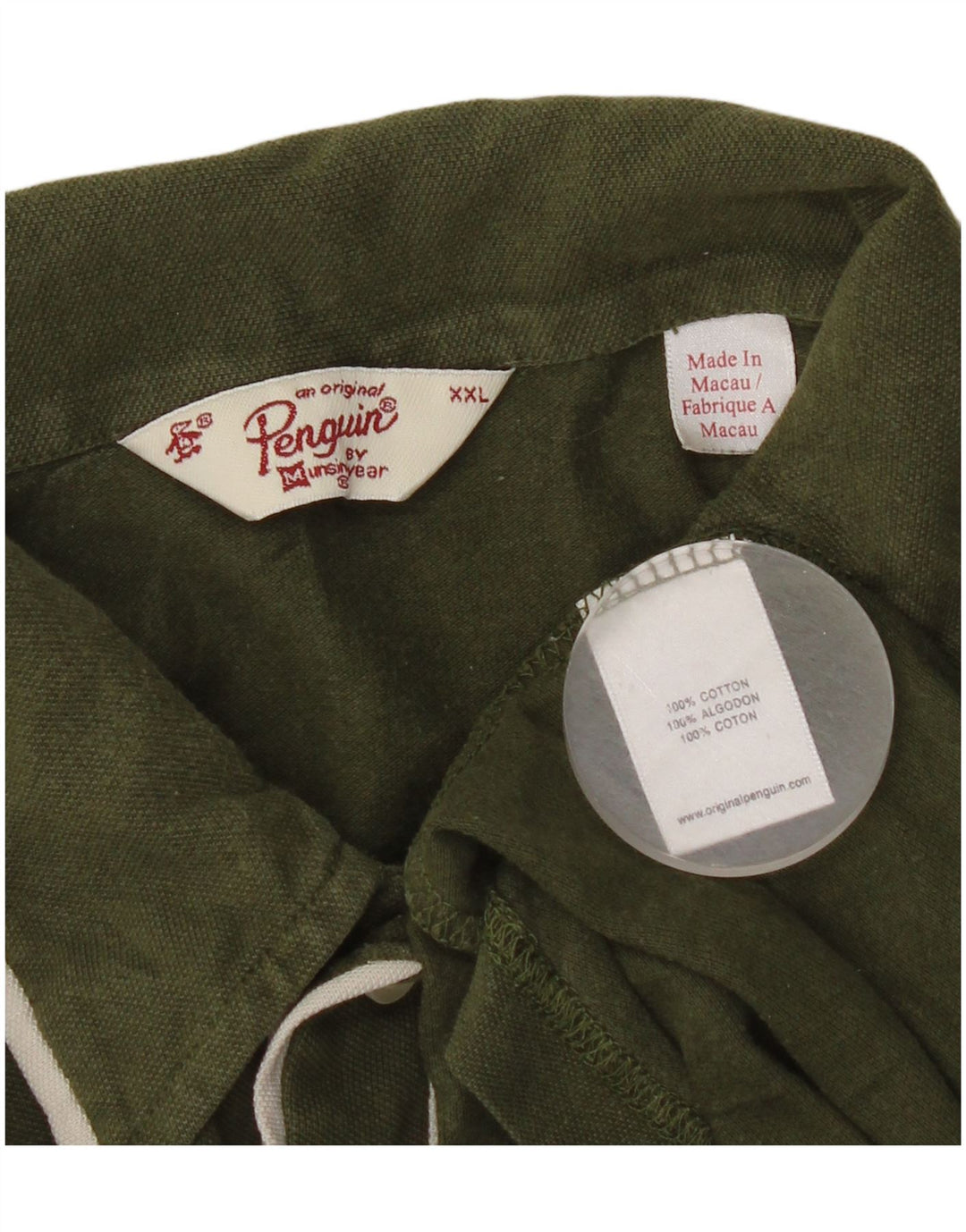 Penguin Herren Poloshirt 2XL Grüne Baumwolle