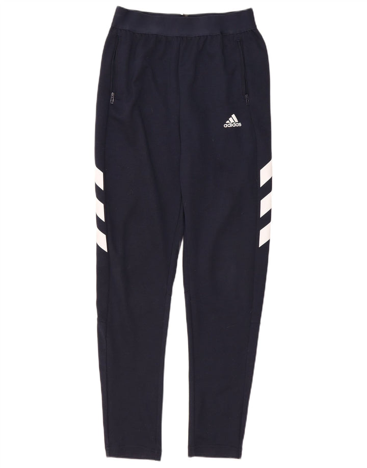 Adidas Jungen Grafik-Leggings, 13–14 Jahre, marineblaues Polyester
