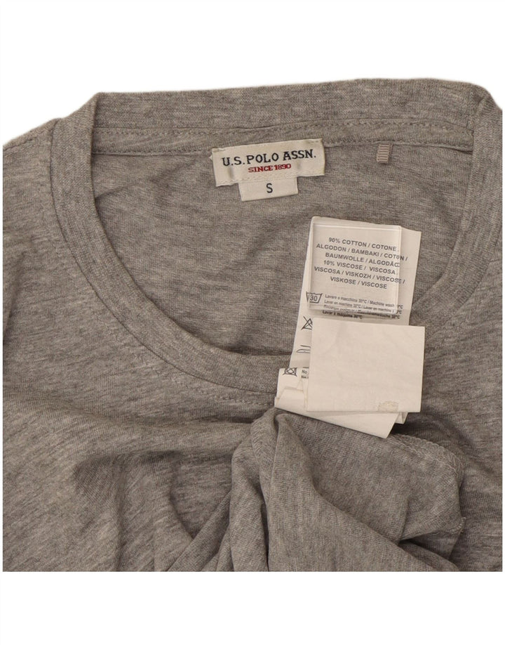 U.S. Polo Assn. Herren-T-Shirt-Oberteil, Größe S, Grau, Baumwolle