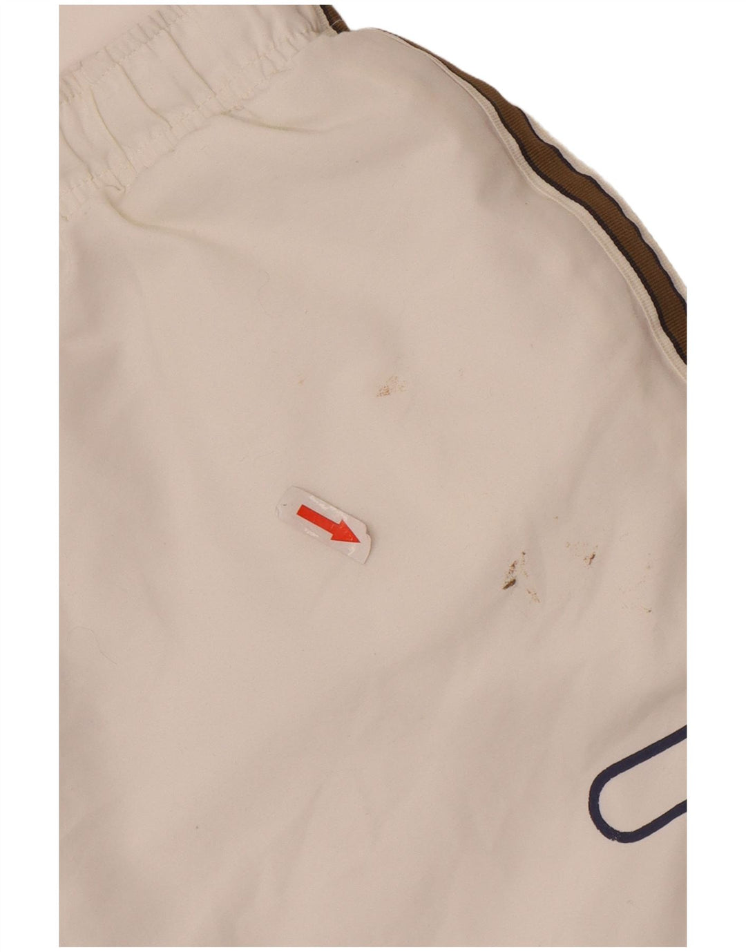 Fila Herren-Trainingshose mit Grafik, groß, weiß gestreift, Polyester