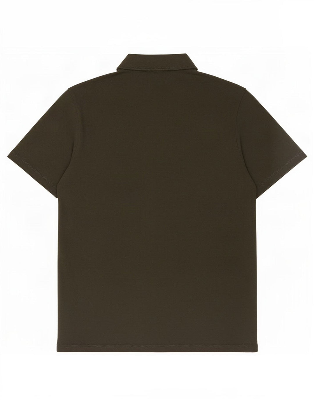 All Saints Herren-Poloshirt, groß, Khaki, Baumwolle