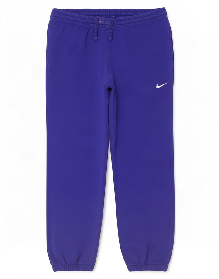 Nike Herren-Trainingshose, Jogginghose, Größe L, Blau, Baumwolle