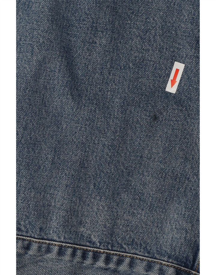 Levi's Herren Jeansjacke UK 42 XL Blaue Baumwolle