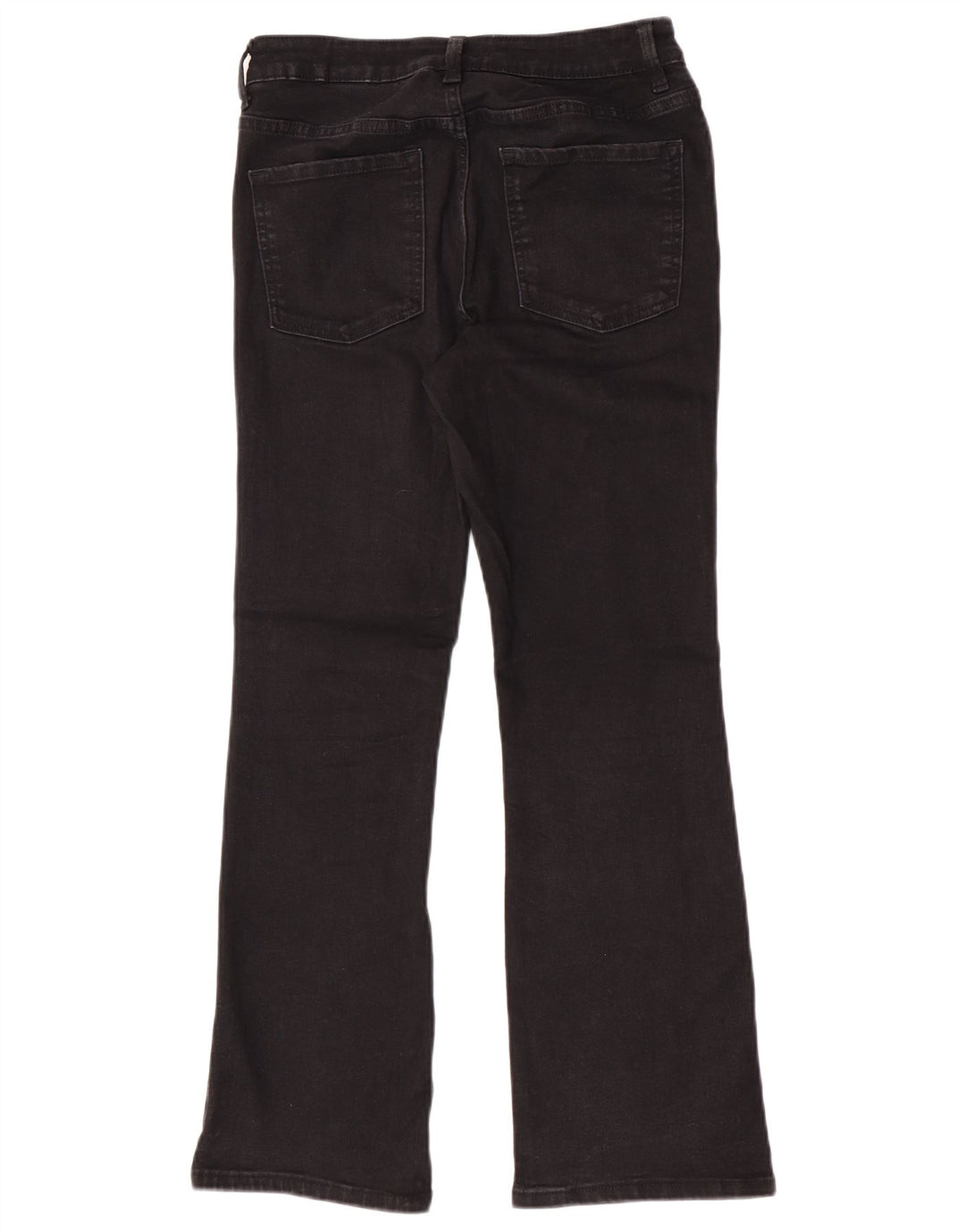 Marks & Spencer Damen The Eva Bootcut Jeans UK 10 Small W26 L28 Schwarz