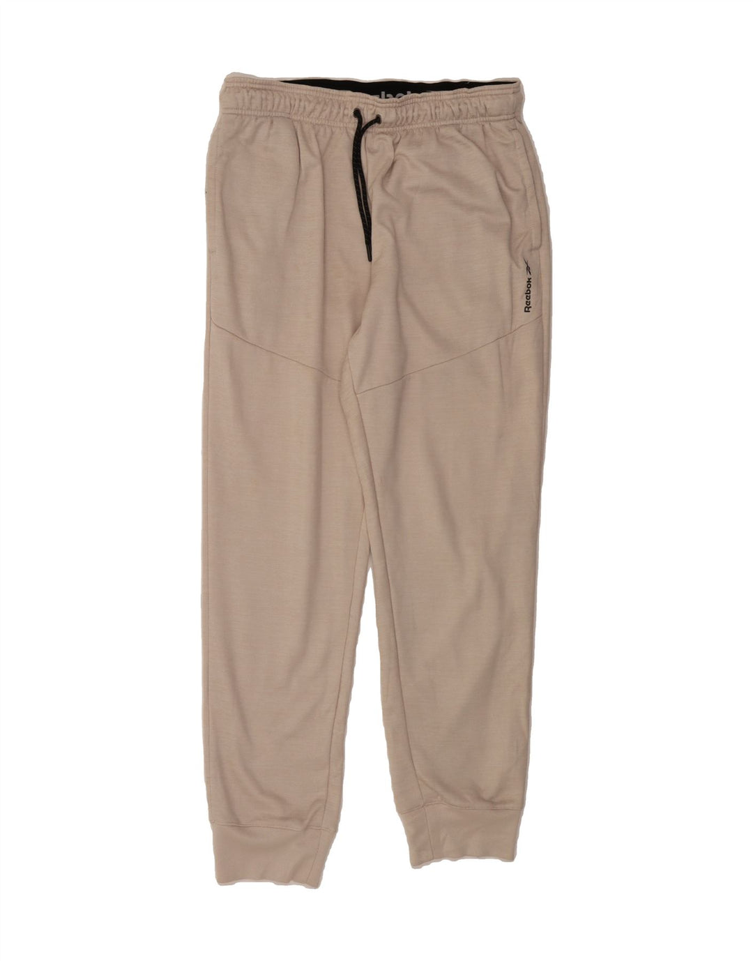 REEBOK Mens Tracksuit Trousers Joggers Large Beige Polyester Vintage Reebok and Second-Hand Reebok from Messina Hembry 