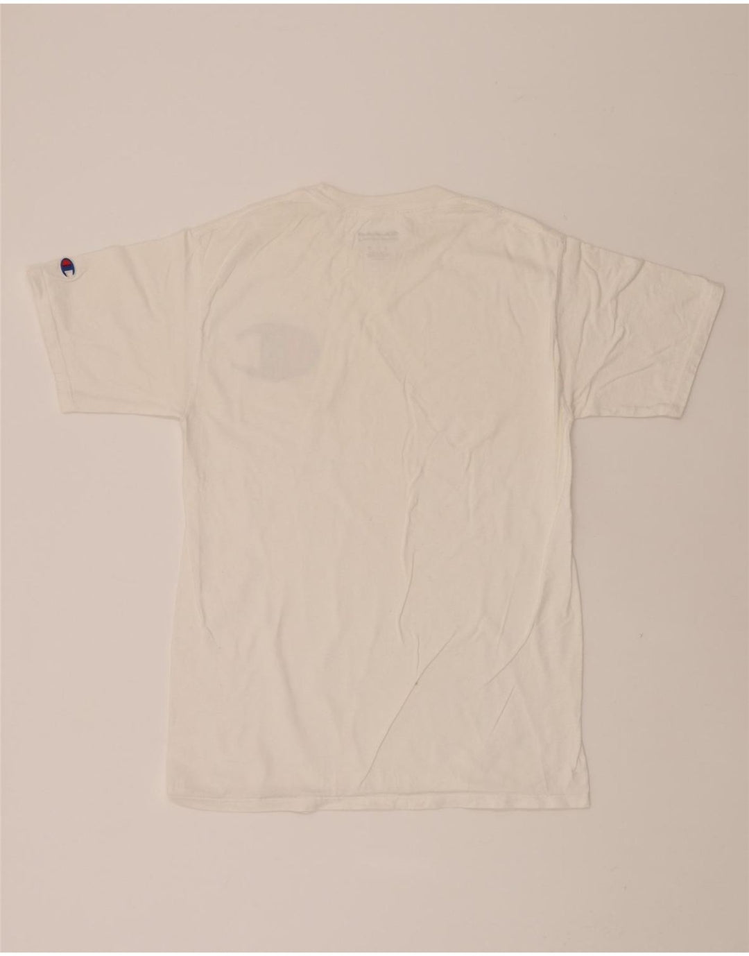 CHAMPION Mens Graphic T-Shirt Top Small White Cotton Vintage Champion and Second-Hand Champion from Messina Hembry 