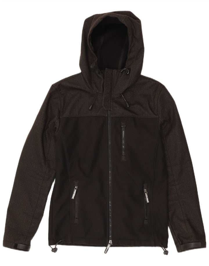Superdry Herren The Windtrekker Regenjacke UK 36 Small Schwarz Colourblock