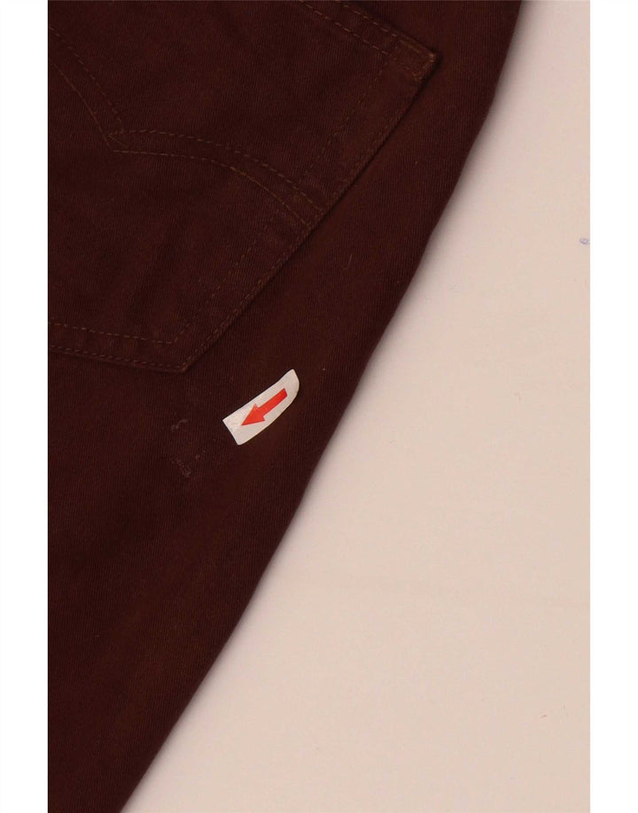 Levi's Damen 501 Straight Jeans W29 L32 Braune Baumwolle