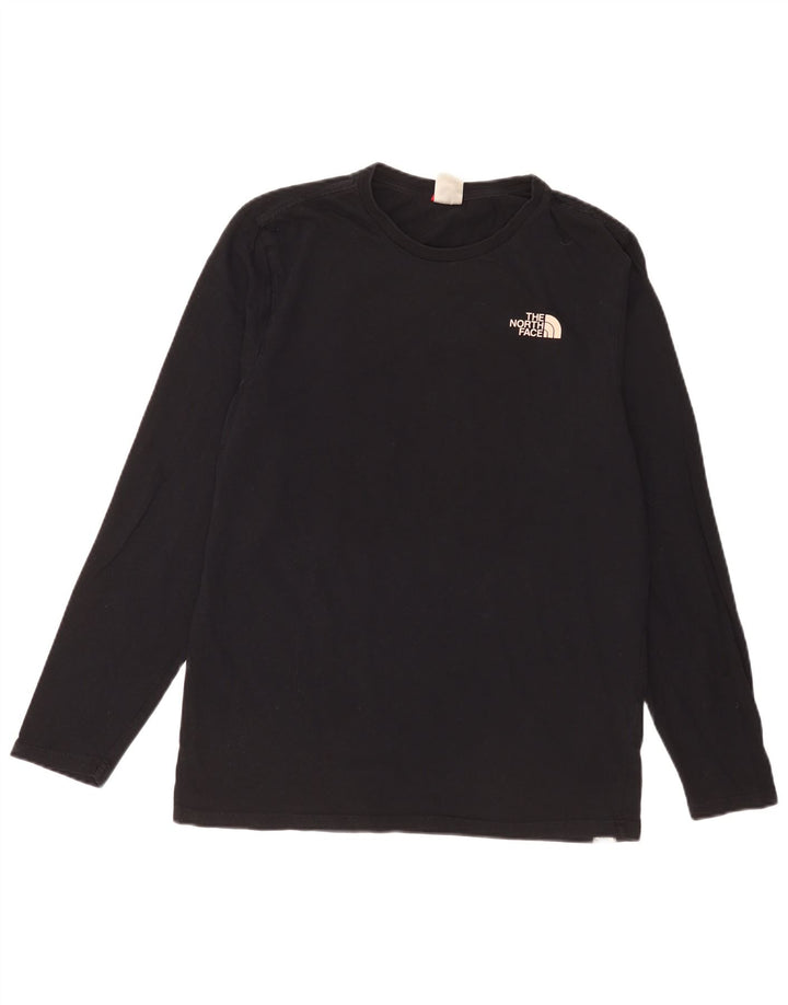 The North Face Herren-Grafik-Oberteil, langärmelig, mittelschwarz, Baumwolle