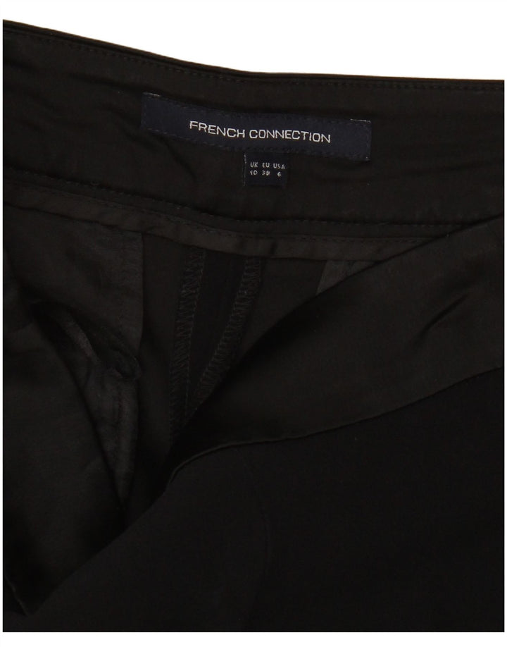French Connection Damen Tapered Cropped-Hose UK 10 Small W30 L25 Schwarz