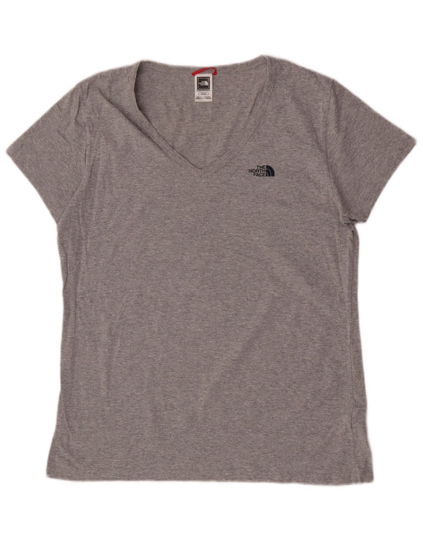 The North Face Damen T-Shirt Top UK 18 XL Grau Baumwolle