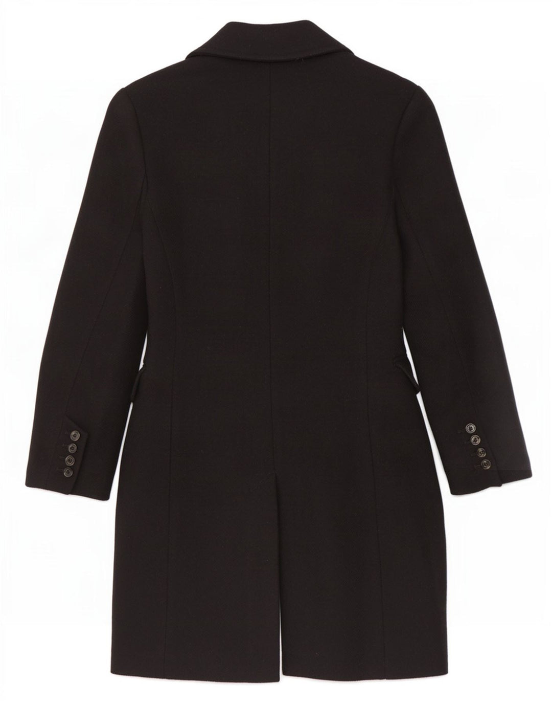Zara Damen Mantel UK 6 XS Schwarz Viskose