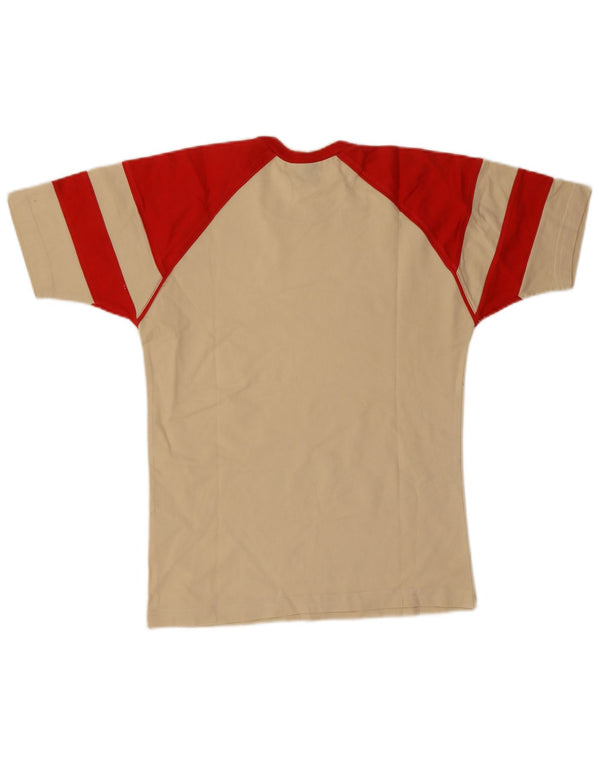 Champion T-Shirt mit Grafik für Jungen, 11–12 Jahre, beige, Colourblock-Baumwolle