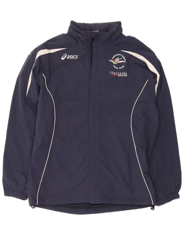 Asics Herren Kayak Canoe Italia Trainingsanzug Top Jacke XL Marineblau Sport