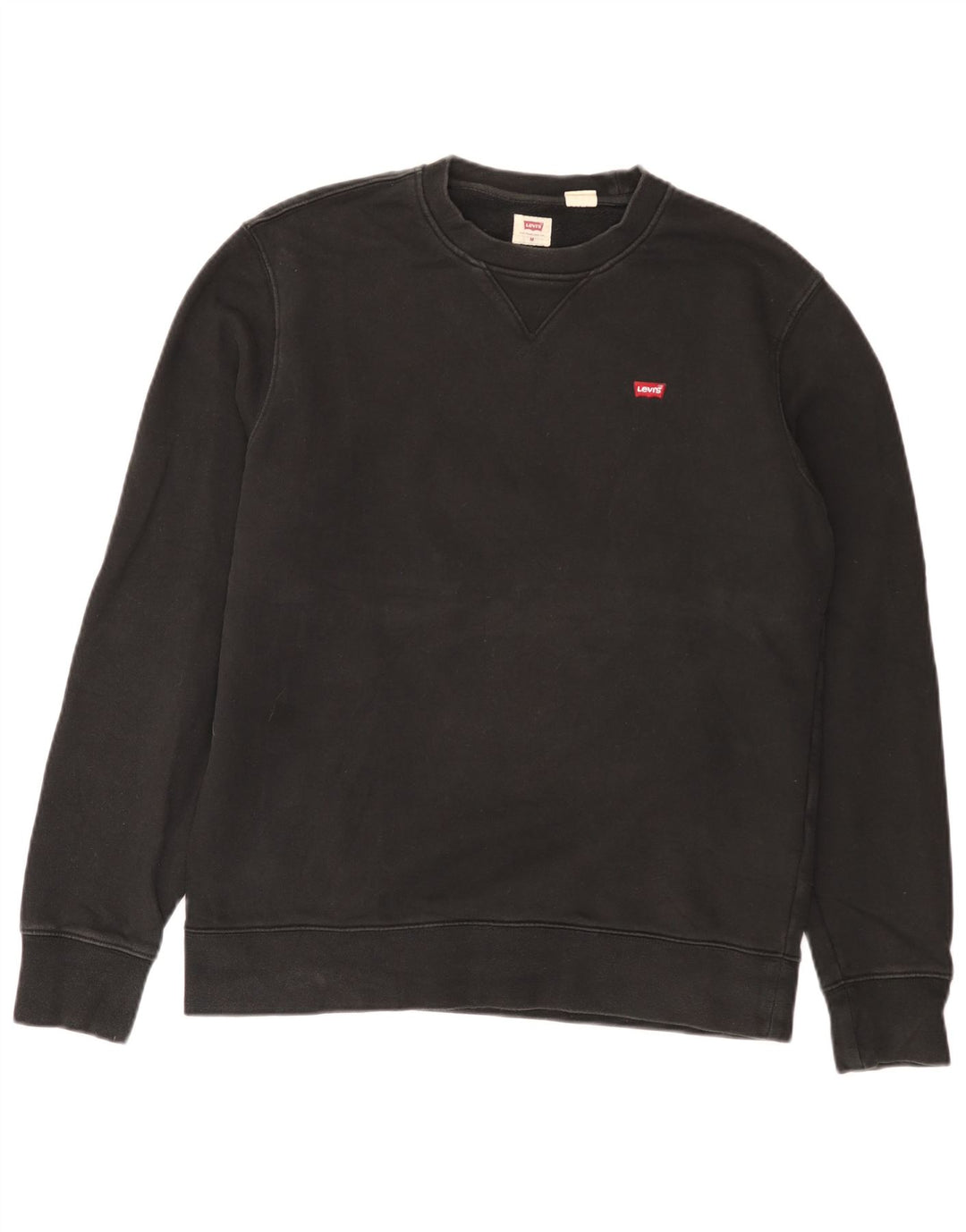 Levi's Herren Standard-Sweatshirt-Pullover aus mittelschwarzer Baumwolle